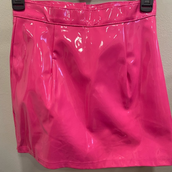 Dollskill zip up high waist leather mini pencil skirt - Picture 3 of 3